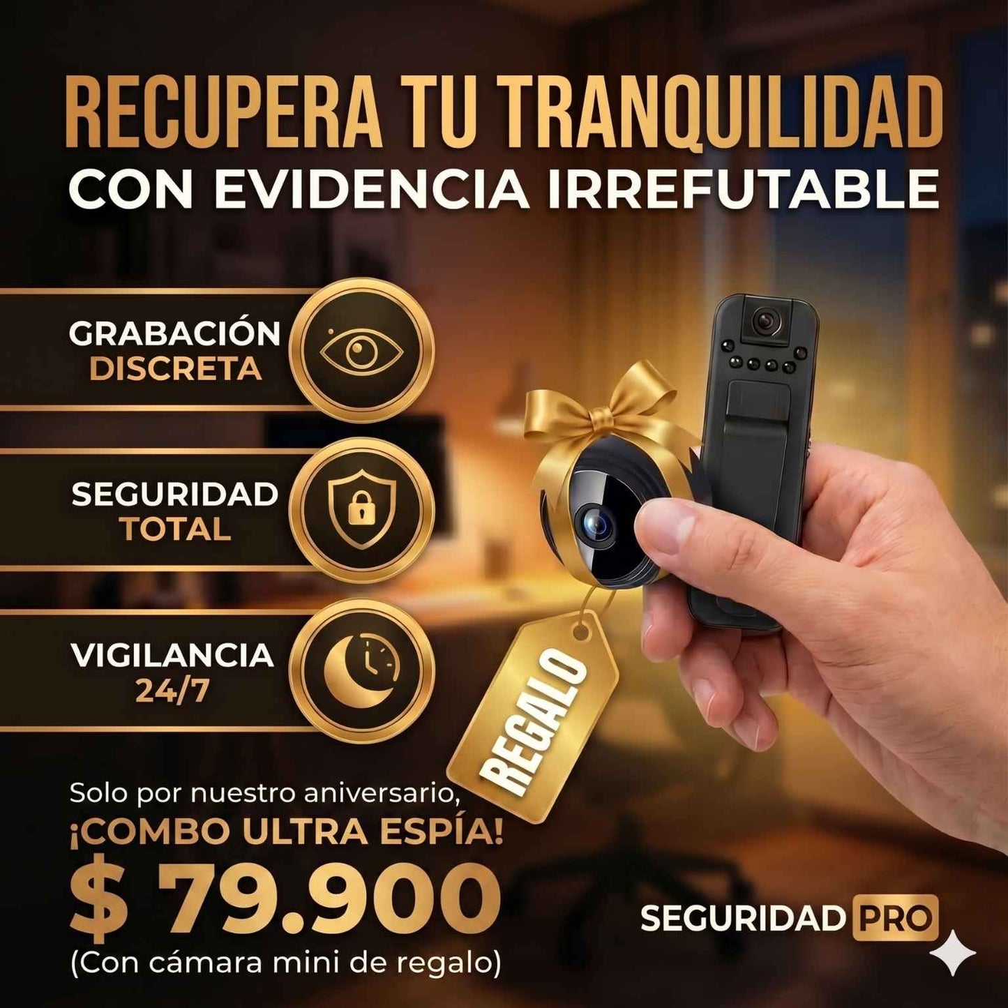 CamaraClic® + Mini Cámara Espía GRATIS